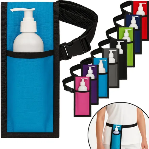 Miniatura 8 de Royal Massage Funda para botella de aceite con correa ajustable, cintura o bolsa de hombro manos libres para terapeutas, se adapta a la mayoría