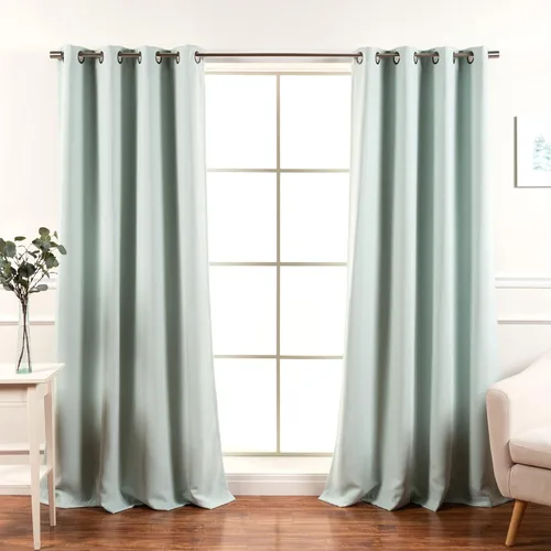Miniatura 43 de Best Home Fashion Cortinas Opacas 2 Paneles - Tratamiento de Ventana con Aislamiento Térmico Premium Cortinas Opacas para Dormitorio - Parte Castaño