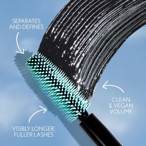 Miniatura 6 de CoverGirl Lash Blast Clean Volume - Máscara impermeable, fórmula vegana, voluminizadora, a prueba de manchas, marrón negro, 1 unidad