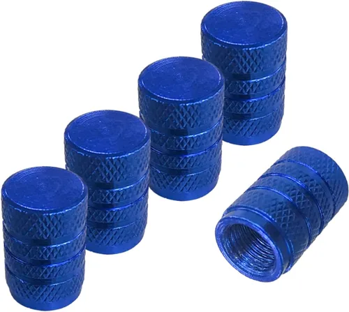 Miniatura 11 de Ziciner 5 PCS Tapas de Válvula de Neumático de Automóvil, Juego de Tapas de Aire de Aluminio, A Prueba de Polvo y Resistentes a la Corrosión, Púrpura