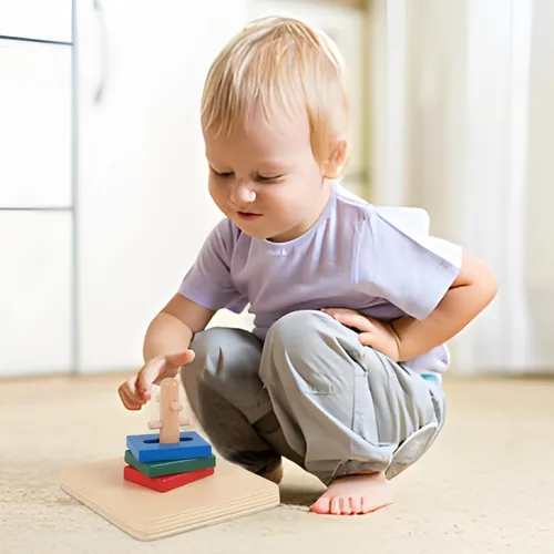 Miniatura 6 de Adena Montessori Juego de espigas Twist & Sort Equipo preescolar Desarrollo temprano Juguete para bebés Montessori Desarrollo de habilidades motoras