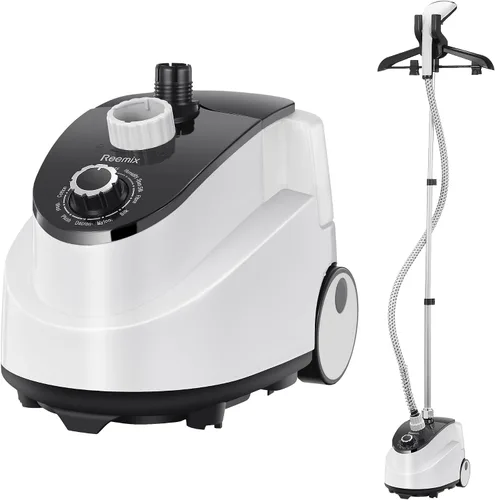 Reemix - Vaporizador profesional para ropa, vaporizador de pie con colgador de ropa, se calienta en 30 segundos, gran tanque de agua desmontable