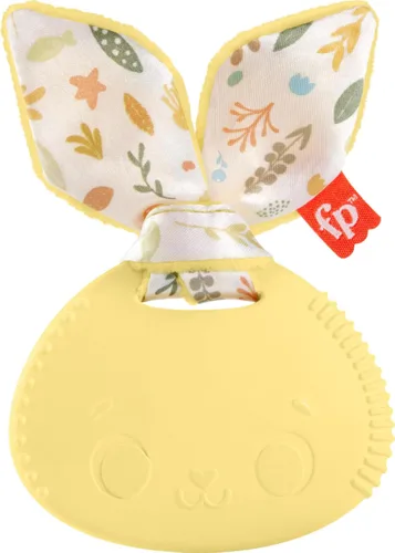 Fisher-Price Juguete para bebé, mordedor de conejo, sin BPA, actividad sensorial para juegos de desarrollo para recién nacidos a partir de 3 meses