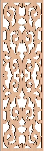 Miniatura 167 de Meadville Paneles decorativos de pared de madera con calado, 9 3/8 pulgadas de ancho x 24 3/8 pulgadas de alto x 1/4 de alto, aliso