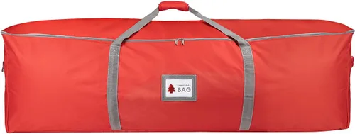 Bolsa de almacenamiento para árbol de Navidad Oxford resistente con asas extra acolchadas, bolsa de almacenamiento impermeable Oxford para árbol Rojo