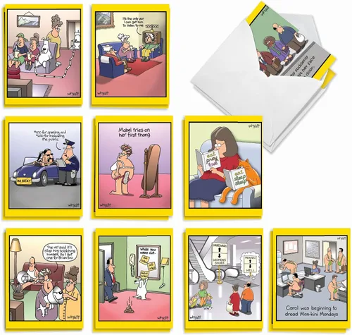 Miniatura 19 de The Best Card Company - Surtido de 20 tarjetas de notas en blanco (4 x 5.12 pulgadas) (10 diseños, 2 de cada uno) - Globo pequeño AM7045OCB-B2x10