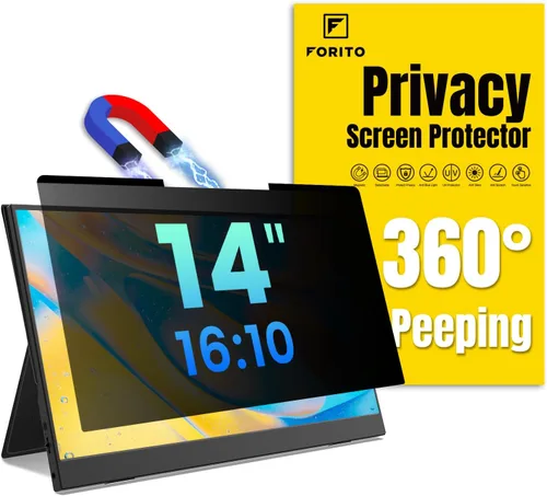 Miniatura 8 de F FORITO Protector de pantalla magnético de privacidad compatible con MacBook Pro de 13 pulgadas (2016, 2017, 2018, 2019, 2020, 2021, 2022, M1, M2)