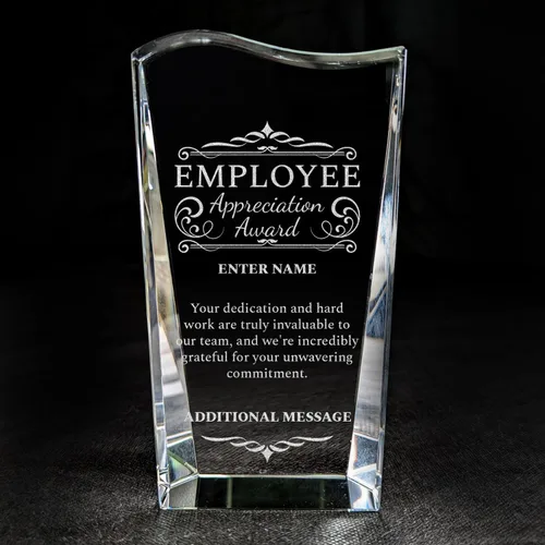Miniatura 2 de Premio personalizado grabado con láser, diseño grabado con láser, agradecimiento, añade tu propio texto, incluye caja de regalo, premio al empleado
