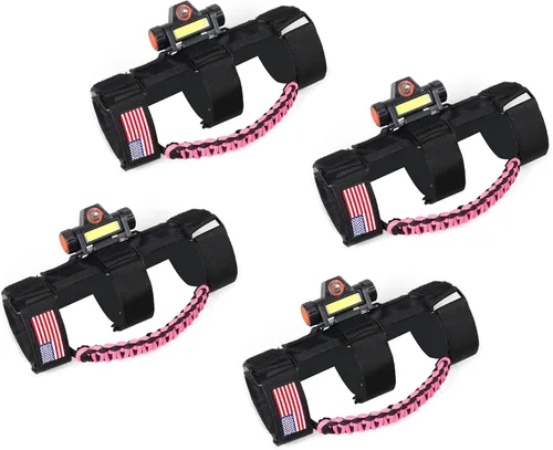 Miniatura 21 de sukemichi Manijas de agarre de la barra de rodillo para accesorios de Jeep Wrangler TJ JK JL Gladiator JT UTV ATV - Hebilla metálica de mejora