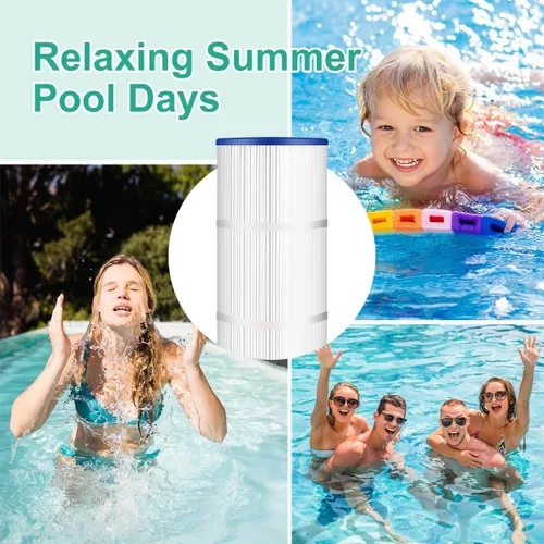Miniatura 5 de Ying-ti Paquete de 4 cartuchos de filtro de piscina PCC105 – Reemplaza CCP420, Unicel C-7471, Filbur FC-1977 – 26 x 7 pulgadas, 4 x 105 pies