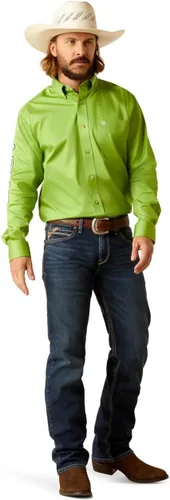 Miniatura 70 de Ariat Camisa de sarga con logotipo del equipo para hombre