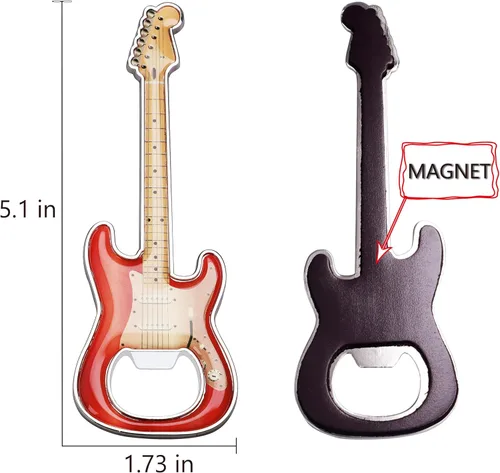 Miniatura 2 de 1 pieza/set abridor de botellas abridor de cerveza abridor de botella con forma de guitarra abridor de guitarra regalo accesorios de cocina
