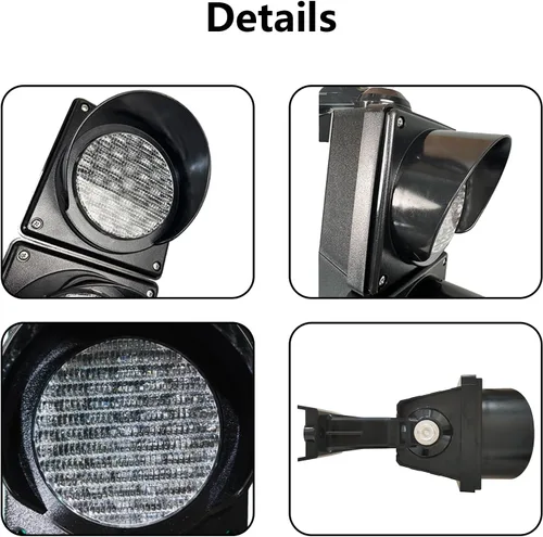 Miniatura 7 de Kit de lámparas de señalización de tráfico/parada/marcha de 100mm (4 pulgadas) AC85-265V, carcasa de PC impermeable IP65 (control remoto 103