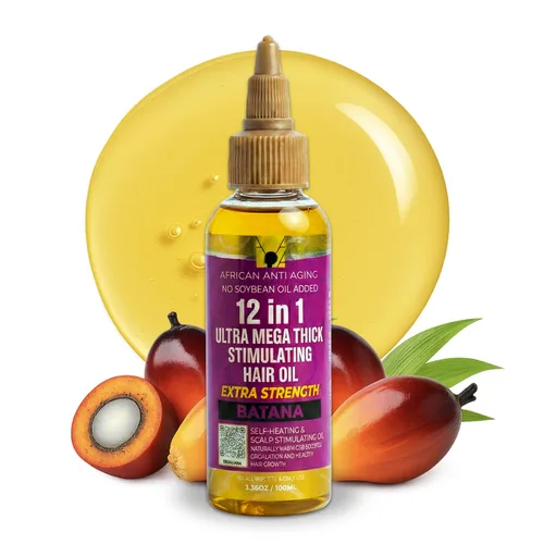 Batana & Natural Oils Fórmula para el crecimiento del cabello, 12 en 1, aceite de cuero cabelludo y cabello de triple fuerza con batana, oliva, coco