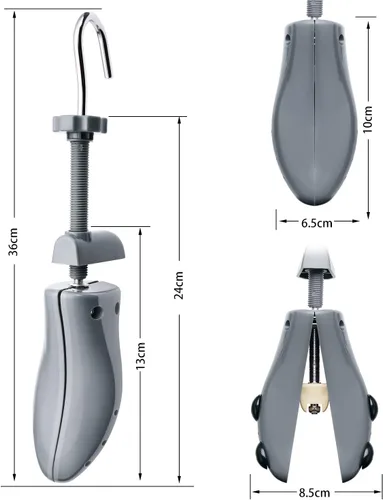 Miniatura 24 de eachway - Estirador de zapatos para hombre y mujer, ajusta el largo y ancho del calzado, para tallas de hombre de EE. UU. de 10 a 13.5