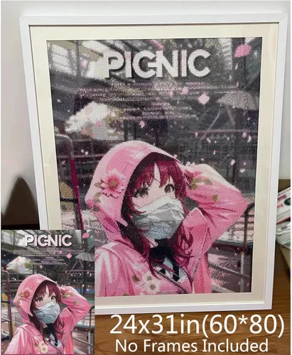 Miniatura 2 de Pinturas de diamantes personalizadas, arte de diamantes personalizado 5D de la foto, imagen privada personalizada para adultos, regalos, familia