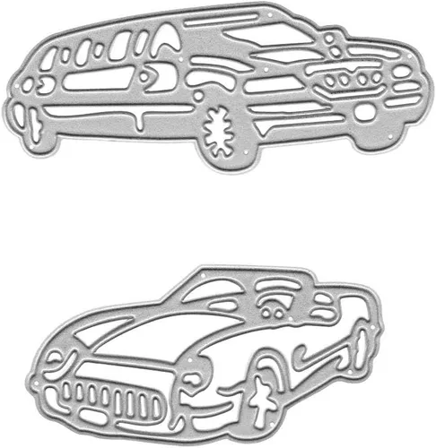 Miniatura 8 de 4 piezas de troqueles de corte en forma de camioneta sedán para hacer tarjetas, troqueles de rueda de automóvil, troqueles de vehículos, herramienta