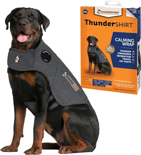 Miniatura 9 de Thundershirt para Perros, Grande, Gris Heather Clásico - Chaleco Calmante para la Ansiedad de Perros