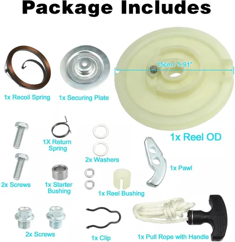 Miniatura 2 de FZJDSD Kit de arranque de cordón de retroceso compatible con Polaris Magnum 325 330 425 500 Scrambler 400 500 Sportsman 300 335 400 450 500 570
