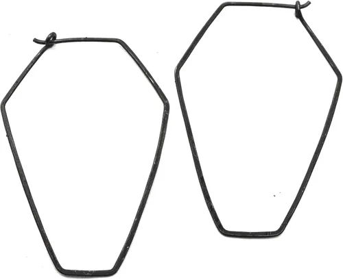 Miniatura 25 de Pendientes de aro delgados martillados, elegantes geométricos de plata de ley maciza, relleno de oro y relleno de oro rosa; para mujeres de Lotus