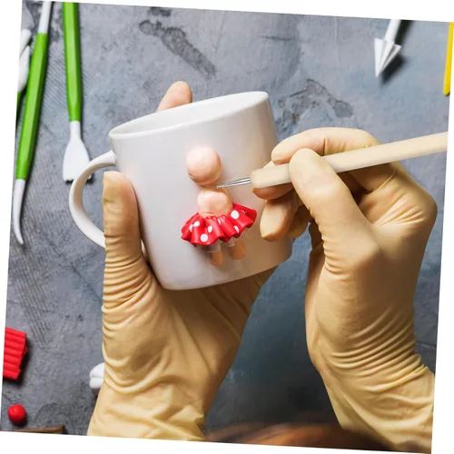 Miniatura 9 de EXCEART Juego de 3 piezas de herramientas de escultura en relieve, herramientas y suministros de cerámica, herramientas de escultura de cerámica