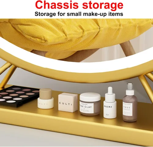 Miniatura 5 de Espejo de mesa, espejo de encimera, espejo de afeitado de baño, tocador de mesa, tocador cosmético, espejo circular para peinar el cabello, belleza