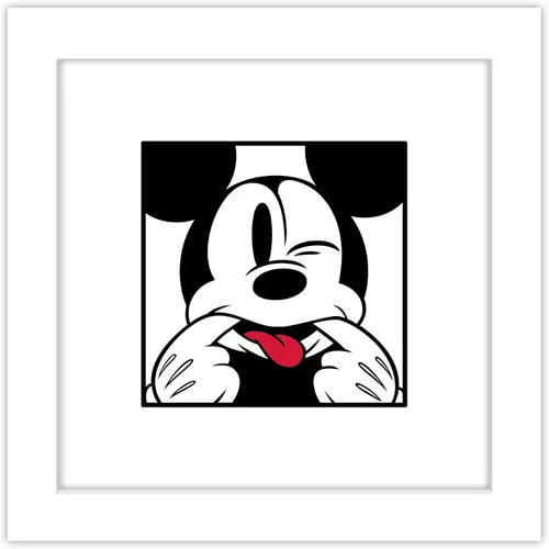 Miniatura 4 de Trends International Gallery Pops Disney Mickey Mouse - Mickey Expressions - Póster de pared de cara divertida, 12 x 12 pulgadas, versión enmarcada
