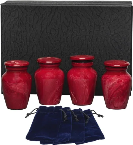 Miniatura 12 de Eternal Harmony Urna grande para cenizas, urna de cremación masculina y femenina para cenizas humanas con acabados elegantes, sello seguro y bolsa
