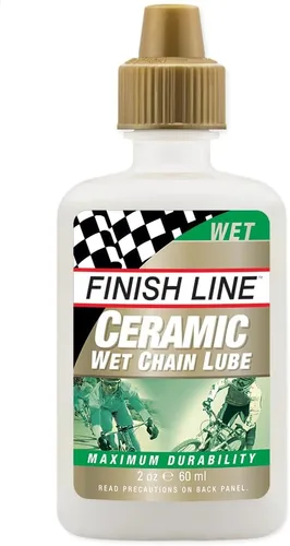 Miniatura 8 de Finish Line Lubricante de cadena de bicicleta húmeda de cerámica – Lubricante avanzado de carreras con revestimiento de cerámica, fórmula