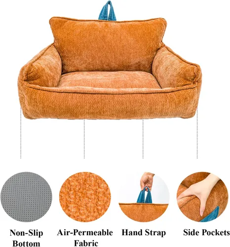 Miniatura 6 de Cama lavable para perro, cama para perro de tamaño mediano, cama para perro de espuma viscoelástica, sofá cama para perro, cálido y cómodo, M
