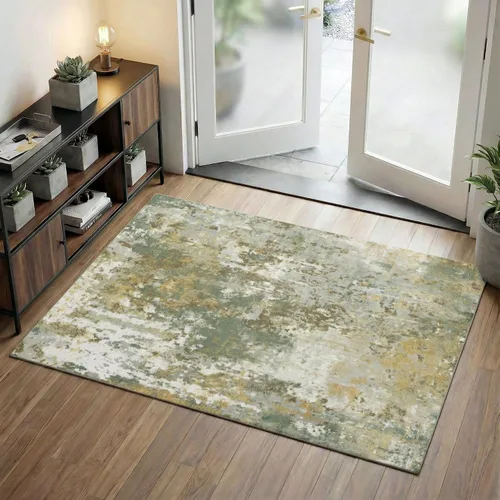 Miniatura 37 de Tapete de entrada de 2 x 3 pulgadas, color dorado beige, para entrada interior, 24 x 36 pulgadas, lavable y pequeño, para suelo de cocina, entrada