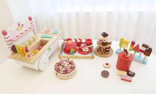 Miniatura 7 de Tender Leaf Toys Carrito de helados, 14.76 pulgadas de longitud