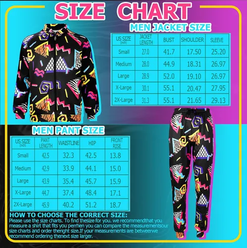 Miniatura 2 de Mepase Traje retro de los años 80 y 90 para hombre, ropa deportiva con cinta lateral, ropa urbana, ropa urbana, casual, manga larga, chándal