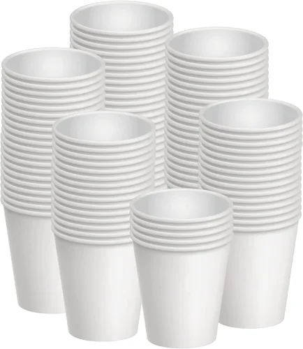 Axe Sickle 300 vasos de papel desechables de 6 onzas, vasos de bebida fría y caliente para café, agua, jugo para fiestas, picnic, viajes y eventos