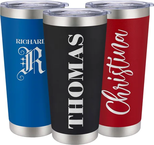 Miniatura 18 de Vasos de viaje personalizado de 20 y 30 onzas, con aislamiento