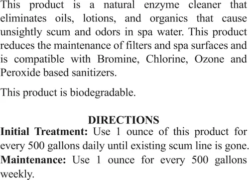 Miniatura 3 de SpaChoice Bañera de hidromasaje transparente de 1 pinta de hidromasaje, clarificador de spa, fabricada en Estados Unidos