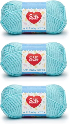 Miniatura 19 de Red Heart Soft Baby Steps madeja de lana, Aqua