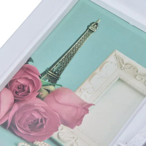 Miniatura 9 de Tbest Portafoto París, portafoto París, marco de fotos de la Torre Eiffel, marco de fotos de París de 4 x 6 pulgadas, marco rectangular decorativo