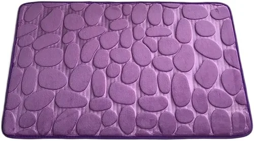 Miniatura 4 de Alfombra de Baño con Relieve De Adoquines, Felpudo Antideslizante, Para Lavabo De Bañera, Suelo Lateral, Almohadilla De Espuma Viscoelástica, Para