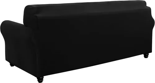 Miniatura 9 de SearchI - Funda de sofá biplaza elástica, 3 piezas con 2 fundas de cojín independientes, lavable, protector de muebles para sala de estar
