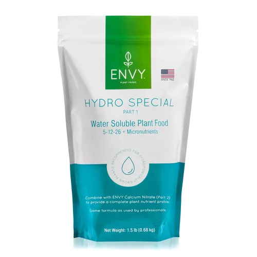 ENVY Hydro Special - Fertilizante para plantas, 1.5 libras, para plantas de interior y exterior, grado profesional, soluble en agua, fabricado en