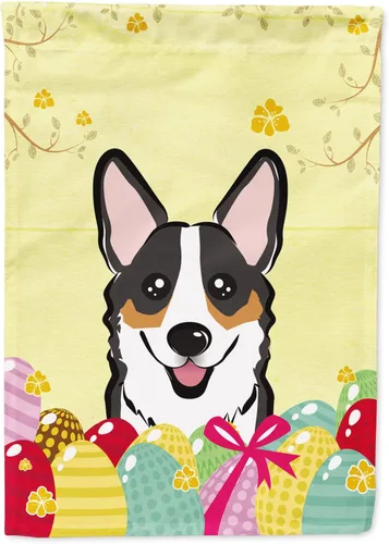 Miniatura 109 de Caroline's Treasures BB1920CHF - Bandera de caza de huevos de Pascua con diseño de bulldog francés, para casa, gran porche, para colgar en la pared