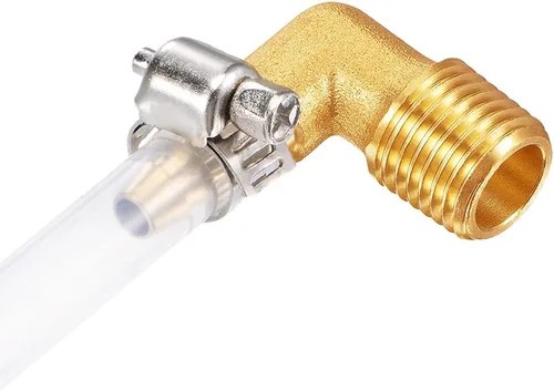 Miniatura 4 de Uenede 3 unids latón 1/2 "NPT macho a 5/8" Barb 90 grados codo rosca manguera manguera accesorios de púas para agua/aceite/gas