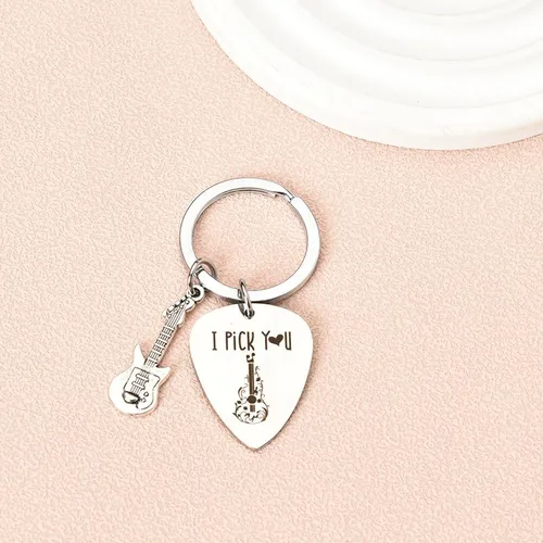 Miniatura 5 de Xiyantiji Llavero de guitarra para amantes de la música, regalos para mujeres, hombres, marido, novio, aniversario, cumpleaños, día de San Valentín