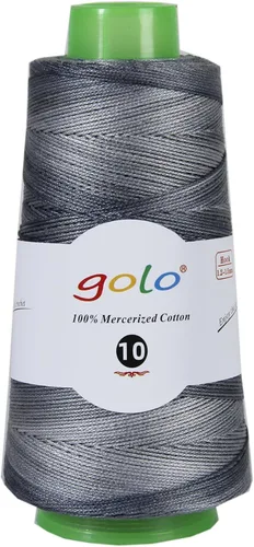 Miniatura 74 de Golo - 3 bolas de hilo de ganchillo tamaño 10, hilo de crochet para tejer a mano 102