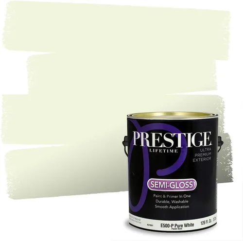 Miniatura 129 de PRESTIGE Pinturas Pintura interior e imprimación en uno, 1 galón, cáscara de huevo, aventura