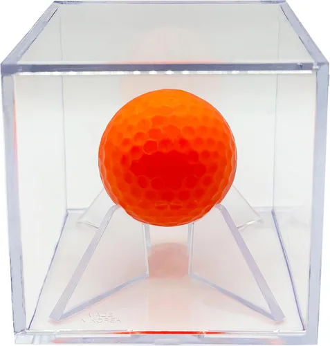 Estuche de exhibición de pelotas de béisbol y golf de acrílico, cubo cuadrado transparente para recuerdos y almacenamiento, accesorios oficiales de