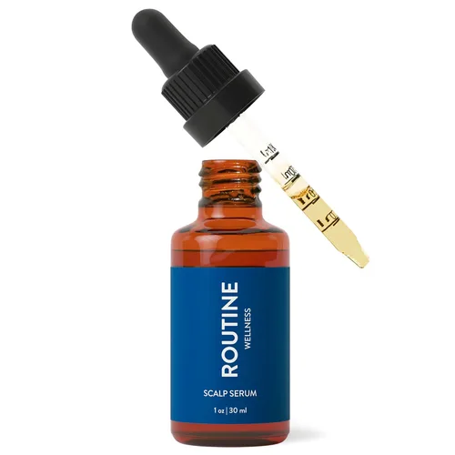 Suero para el cuero cabelludo Routine Wellness para cabello delgado – Promueve un cabello visiblemente más grueso y con aspecto más lleno – Ligero,
