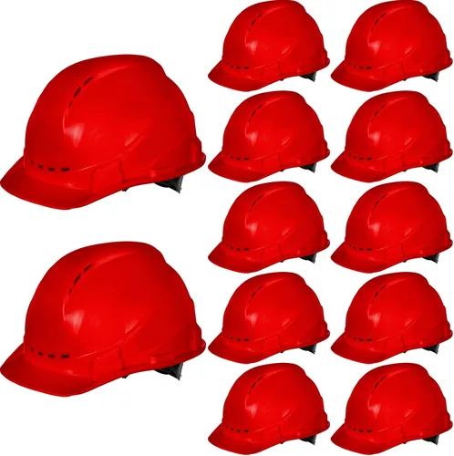 Miniatura 8 de Xuhal 12 Piezas Casco de Seguridad con Suspensión de 4 Puntos en Paquete con Ventilaciones y Almohadilla de Algodón en la Frente Cascos de Blanco