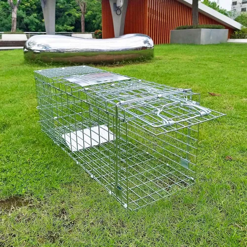 Miniatura 3 de Trampa plegable y colapsable para animales vivos de PULOMI. Kit de captura sin matar para atrapar y liberar roedores, conejos, gatos callejeros